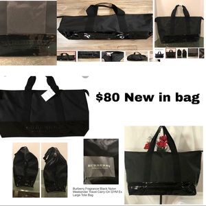 Burberry fragrance tote bag